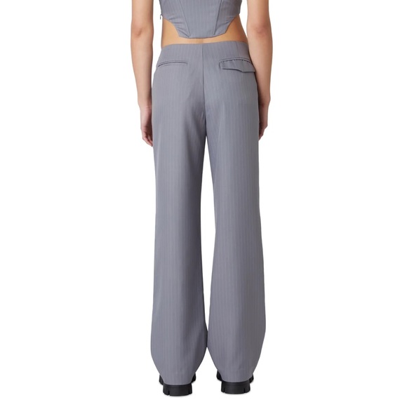 NIA Eloise Low Rise Wide Leg Pants - Gray - Picture 4 of 7